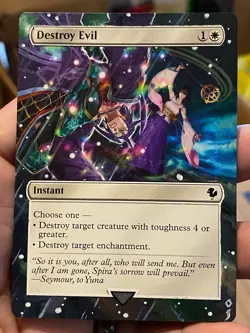Destroy Evil MTG Final Fantasy Commander Hand Painted Full Altered Art Jeckho - Image 2