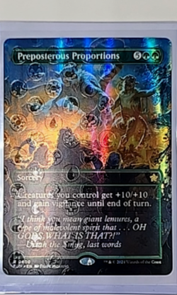MTG Magic The Gathering Foundation Borderless Mana Foil Preposterous Proportions - Image 1