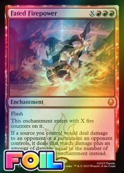 Fated Firepower (FOIL) - MTG Avatar: The Last Airbender TLA #132 - Image 1