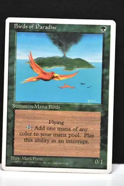 MTG, BIRDS OF PARADISE, 4TH EDITION, NM, NEVER PLAYED - Image 1