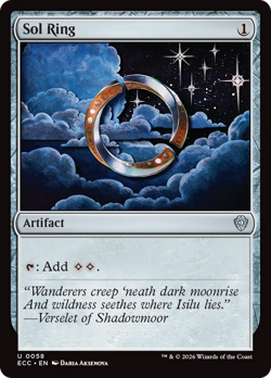 Sol Ring 58 | NM Near Mint | ECC Lorwyn Eclipsed Commander Magic MTG - Image 1