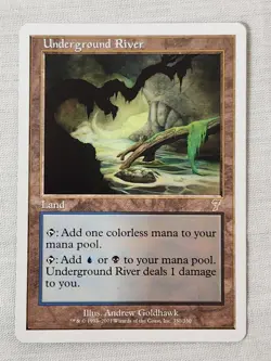 NM Underground River 7th Edition Mtg Magic the Gathering - Image 1