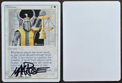 Signed MtG Magic Mark Poole Artist Proof _ Revised _ BALANCE _ VHTF 1/100! - Image 1
