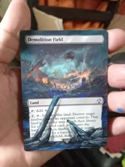 Demolition Field MTG Final Fantasy Commander Hand Painted Borderless Altered Art - Image 2