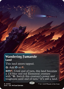 Wandering Fumarole (FOIL) x1 - MTG Edge of Eternities: Stellar Sights EOS #90 - Image 1