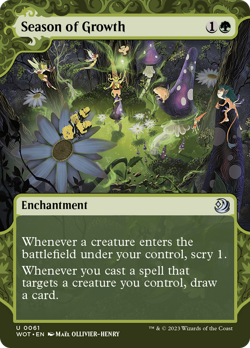 Season of Growth (REGULAR) x1 - MTG Wilds of Eldraine: Enchanting Tales WOT #61 - Image 1