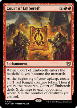 Court of Embereth (FOIL) x1 - MTG Wilds of Eldraine Commander WOC #24 - Image 1