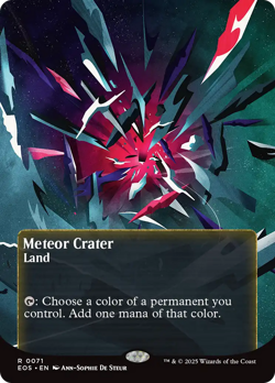 Meteor Crater (FOIL) x1 - MTG Edge of Eternities: Stellar Sights EOS #71 - Image 1