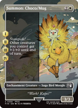 Summon: Choco/Mog (FOIL) x1 - MTG Final Fantasy FIN #358 - Image 1