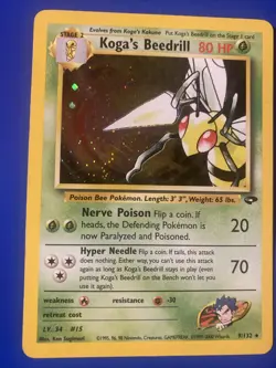 Pokemon TCG Koga's Beedrill Gym Challenge 9/132 Holo - Image 1