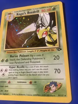 Pokemon TCG Koga's Beedrill Gym Challenge 9/132 Holo - Image 2