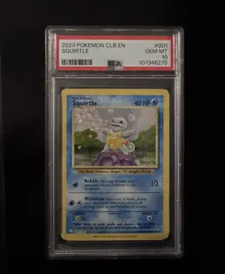 Pokemon Classic Collection Squirtle Holo CLB 001/034 PSA 10 - Image 1