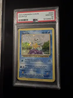 Pokemon Classic Collection Squirtle Holo CLB 001/034 PSA 10 - Image 3