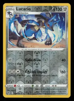 Lucario 120/185 Pokemon Vivid Voltage Rare Near Mint Reverse Holo NM - Image 1