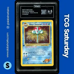 2000 POKEMON GYM HEROES 1ST EDITION #10/132 MISTY'S TENTACRUEL HOLO TAG 6.5 - Image 1