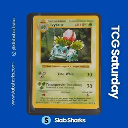 1999 POKEMON BASE SET SHADOWLESS #30/102 IVYSAUR UNCOMMON - Image 1