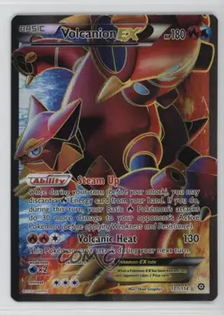 Full Art - Volcanion EX Pokemon XY Steam Siege #107 - Image 1