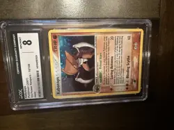 Pokemon TCG CGC 8 NM Kabutops 10/108 Power Keepers Holo Rare 2007 - Image 1