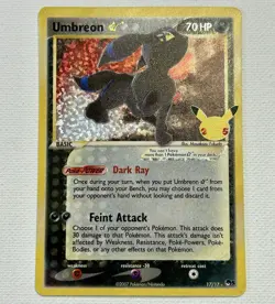 Umbreon Star 17/17 Celebrations Classic Collection Pokemon TCG CCG VLP See Pics - Image 1