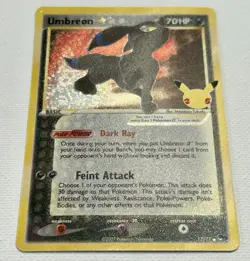 Umbreon Star 17/17 Celebrations Classic Collection Pokemon TCG CCG VLP See Pics - Image 2