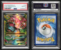 M Venusaur EX Ultra Rare Pokemon XY Evolutions 20th Anniversary PSA 10 GEM MT - Image 3
