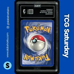 1999 POKEMON BASE SET SHADOWLESS #6/102 GYARADOS HOLO TAG 3 - Image 2