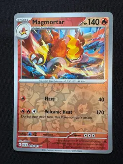 Magmortar 010/091 Reverse Holo Rare LP - Pokemon TCG S&V Paldean Fates PAF - Image 1