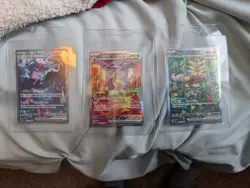 Pokemon TCG Raging Bolt EX, Gouging Fire, Walking Wake Bundle Temporal Forces NM - Image 1
