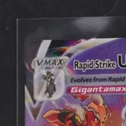 2022 POKEMON SWSH BRILLIANT STARS ULTRA RARE RAPID STRIKE URSHIFU VMAX TG21 - Image 3