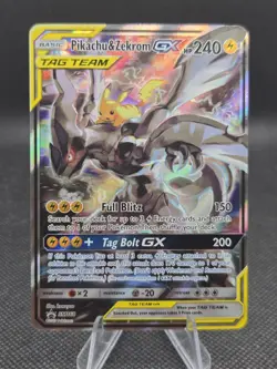 Pikachu & Zekrom GX SM168 Pokemon SM Promos - LP - Image 1