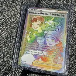 Pokemon Breeder's Nurturing 195/189 - Darkness Ablaze Secret Rare - Poke TCG NM - Image 3