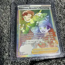 Pokemon Breeder's Nurturing 195/189 - Darkness Ablaze Secret Rare - Poke TCG NM - Image 4