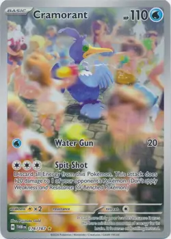 Cramorant - 176/167 Illustration Rare Twilight Masquerade Pokemon TCG - Image 1