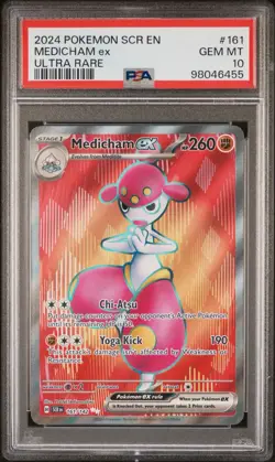 Medicham ex 151/142 PSA 10 Ultra Rare Pokemon EN Stellar Crown - Image 1
