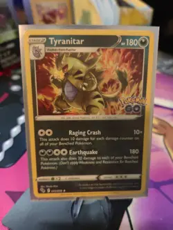 Pokemon TCG Tyranitar Pokemon GO 043/078 Holo Rare NM/M - Image 1