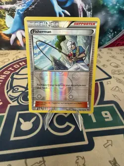 Fisherman 136/162 Breakthrough Reverse Holo Pokemon TCG - Image 1