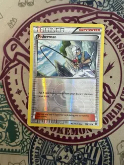 Fisherman 136/162 Breakthrough Reverse Holo Pokemon TCG - Image 3