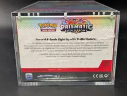 Pokemon SV8.5 Prismatic Evolutions Sealed Booster Bundle Display W/Acrylic Case - Image 3