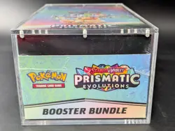 Pokemon SV8.5 Prismatic Evolutions Sealed Booster Bundle Display W/Acrylic Case - Image 5