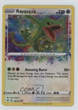 Amazing Rare - Rayquaza Pokemon Sword & Shield Vivid Voltage #138 - Image 1