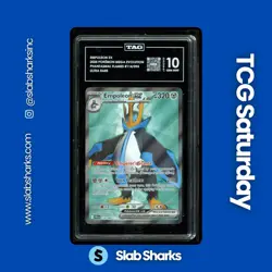 2025 POKEMON PHANTASMAL FLAMES #114/094 EMPOLEON EX ULTRA RARE TAG 10 - Image 1