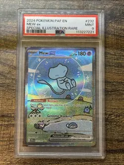 Pokemon TCG PAF EN Bubble Mew SIR Special Illustration Rare 232/091 PSA 9 Mint - Image 1