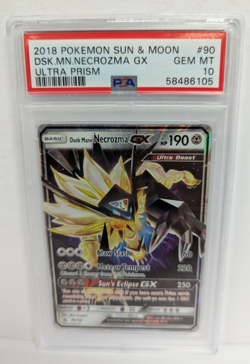 2018 Pokemon Sun & Moon #90 DSK.MN.NECROZMA GX Ultra Prism PSA 10 - Image 1