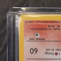 1999 POKEMON JUNGLE #3/64 FLAREON HOLO RARE - Image 3