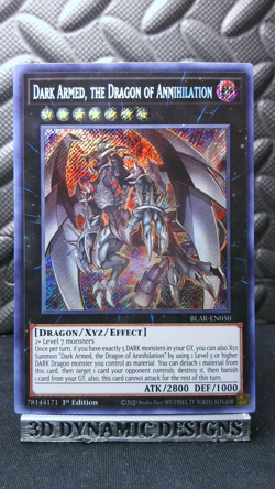 | Yugioh Dark Armed, the Dragon of Annihilation BLAR-EN050 1st Secret NM 🔥 | - Image 1