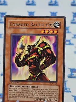 Enraged Battle Ox IOC-070 1st ED Rare Yugioh LP - Image 4
