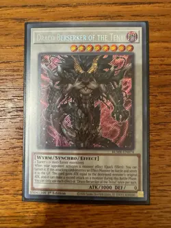 Draco Berserker of the Tenyi BLMR-EN074 Secret Rare YuGiOh Card NM English - Image 1