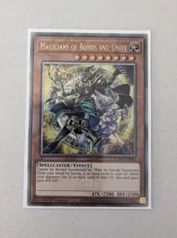 Yugioh Magicians of Bonds and Unity AGOV-EN000 Quarter Century Secret 1st Ed NM - Image 1