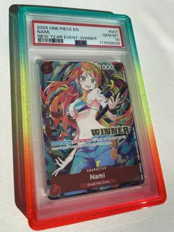 2025 ONE PIECE PROMOS NEW YEAR EVENT-WINNER #007 NAMI PSA 10 Guard Included - Image 1