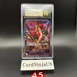 CGC PRISTINE 10 Zoro ST21-015 Flagship Battle 2025 Top 8 Prize Promo ONE PIECE - Image 1